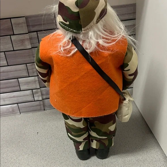 Camaflauge Santa Camouflage Costume with Orange Vest - Picture 4 of 4